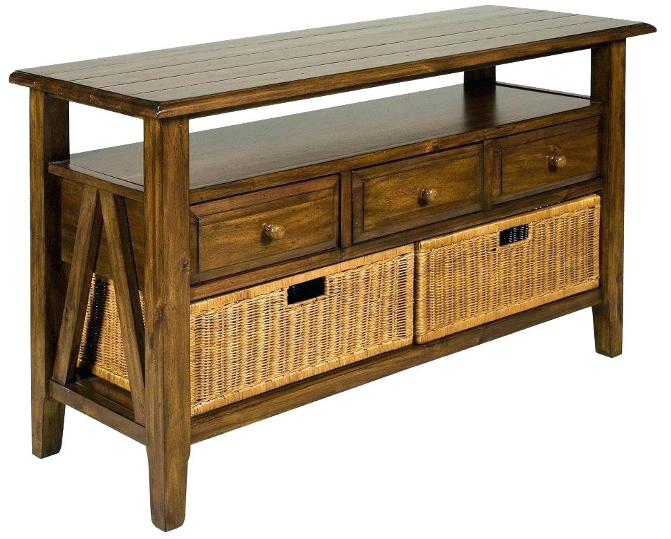 patio console table outdoor with storage rattan versatile wicker seating furniture tab
